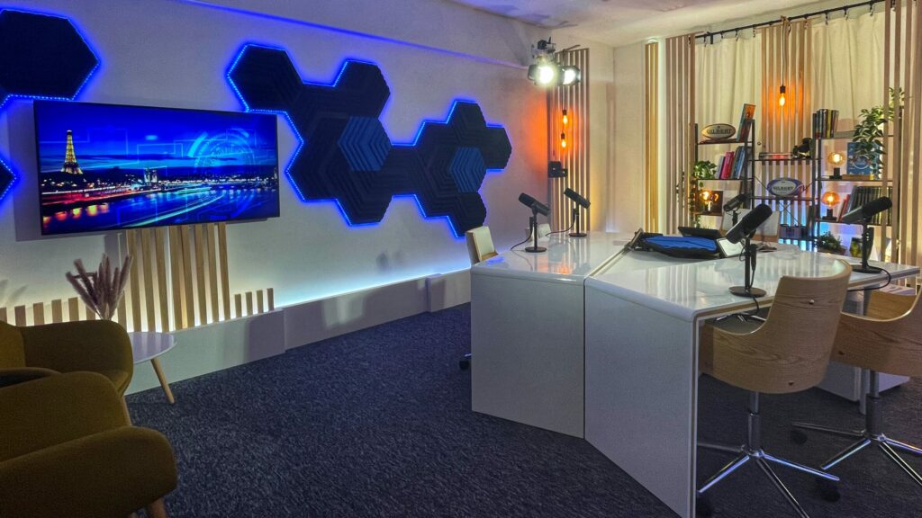 Plateau de tournage audiovideo